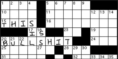 afloat crossword