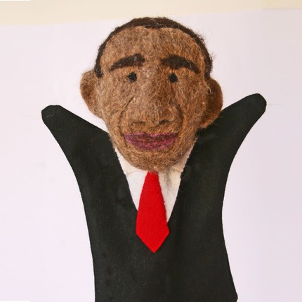 Obama Finger Puppet 13.5" New 