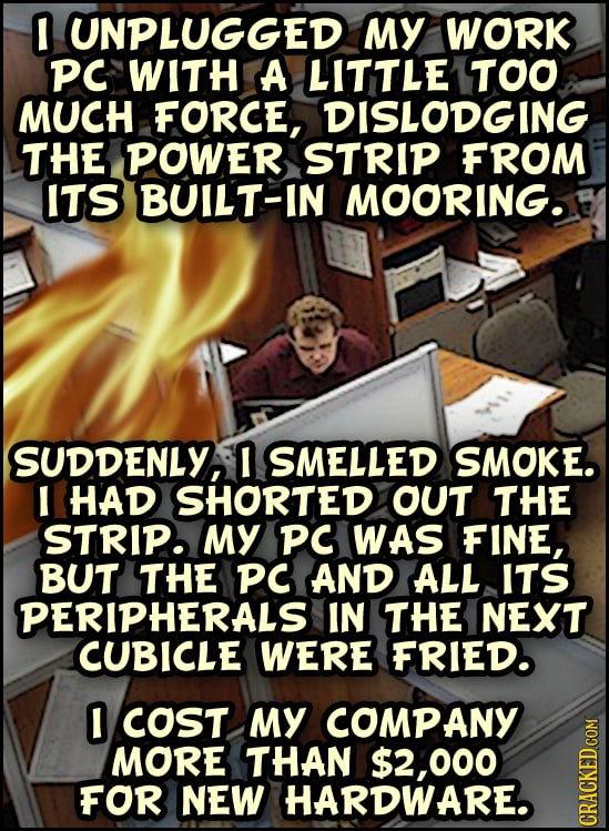 Your 17 Most Embarrassing Workplace ScrewUps