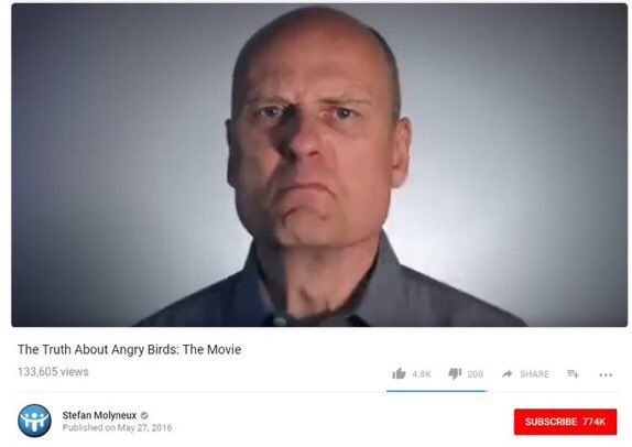 The Truth About Angry Birds: The Movie 133.605 views 4.8K 41 200 SHARE + Stefan Molyneux o SUBSCRIBE T74K Published on May 27.2016 