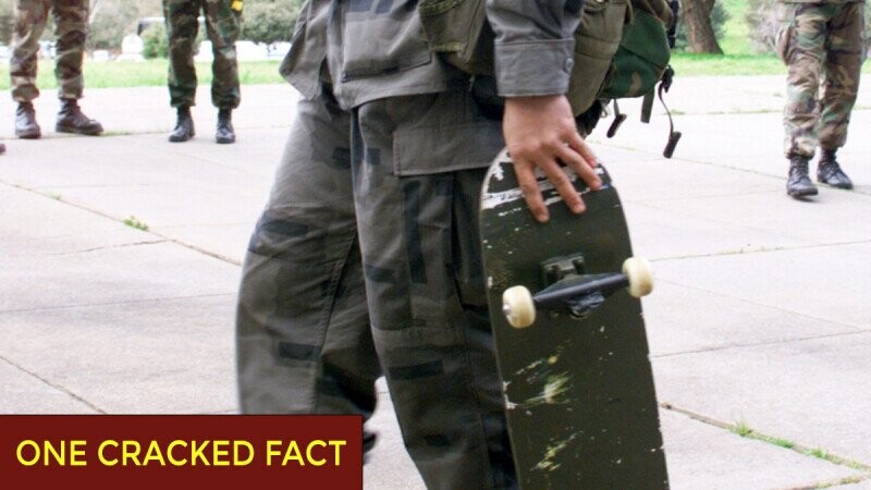 In The '90s, The Military Tried Giving Soldiers Skateboards