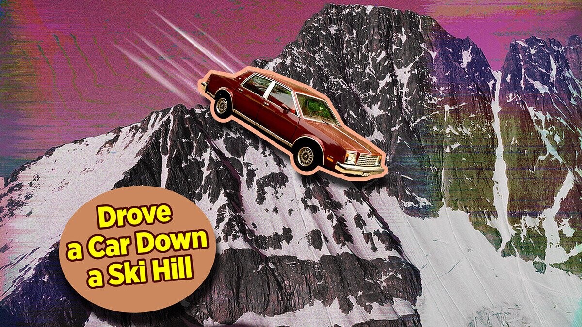 Why The '90s Was The Perfect Decade To Drive A Car Down A Ski Hill