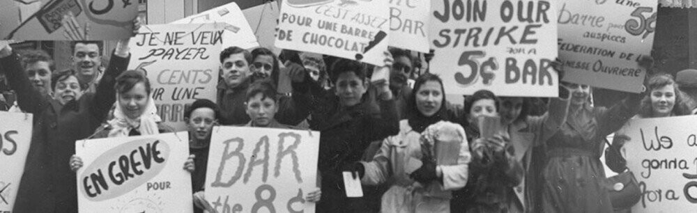 Canadian Children Marched To Protest The Rising Price Of Candy