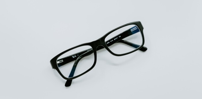 Thick-framed glasses