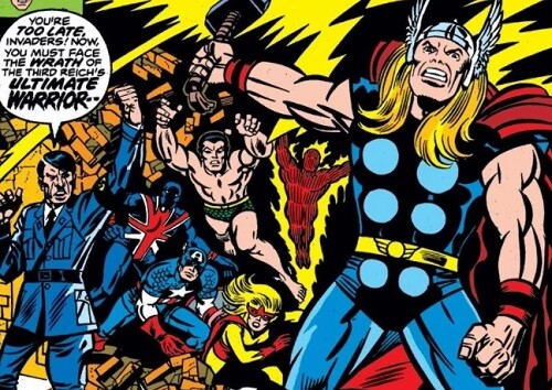 Thor, the Invaders, and Hitler.