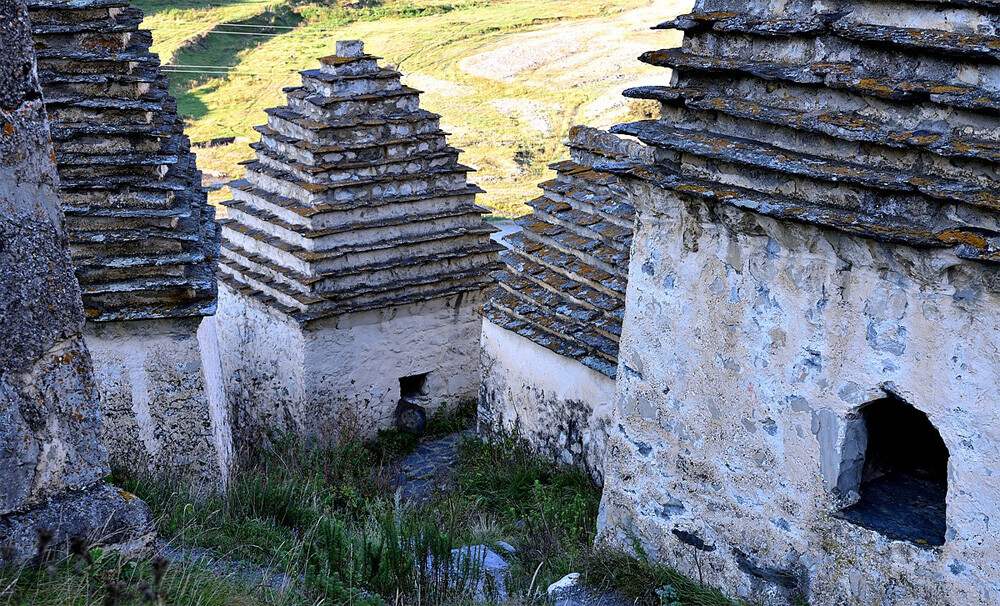 Burial ground crypt Town of the dead