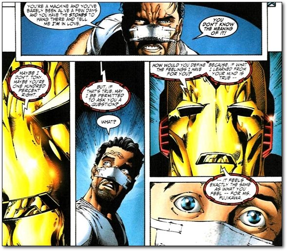 YOU'RE A MACHINE AND YOU'Ve BARZELY BEEN ALVE A FEW DAYS AND YOU HAVE THE STONES T HANG THERE AND TELL YOU ME IM IN LOVE. DON'T KNOW THE MEANING OF IT