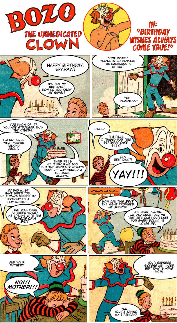 Bozo The Unmedicated Schizophrenic Clown Man Comics Cracked Com