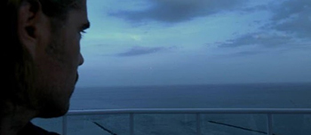 Colin Farrell looking at the ocean