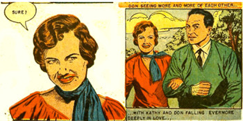 bON SEEG wO E EAOH OTHER SURE KATHY AND DON FALLING EVERMORE DEEPLY N ONE.