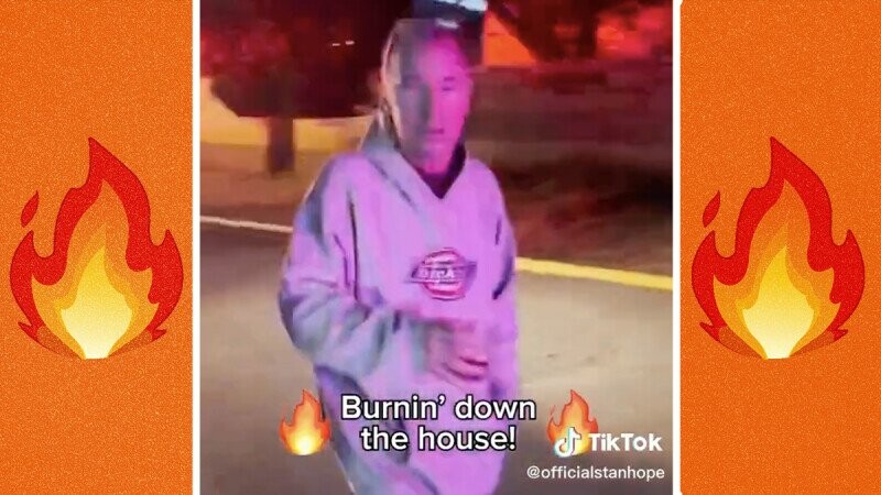 Doug Stanhope Reports Live From Outside His Burning Home With A Talking Heads-Inspired TikTok