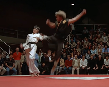 Daniel sweeps the leg