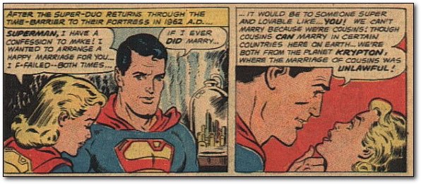 AFTER THE SUPER-DUO RETURNS THROLIGH' THE 17 WOULD BE 7O SOMEONE SUPER TIME-BRRIER TO THIR FORTRESS IN 1962 AD. AND LOVABLE Like. YOU WE CANIT MARRY B