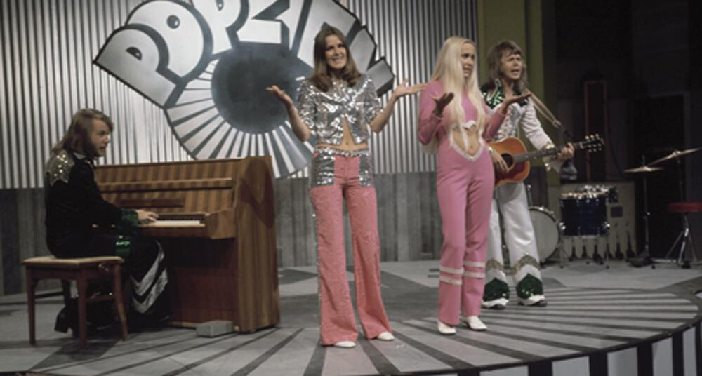 ABBA, rop/rock program 'Popzien' on Dutch television