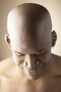 I like the bald look; I think it adds a couple extra inches.<br> 
To your height?<br> 
No.