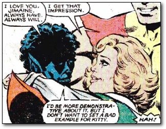 7 LOVE YOu, I GE'T THAT JIMAINE. IMPRESSION ALWAYS HAVE. ALWAYS WILL. I'D AE MORE DEMONSTRA- TIVE MBOUT IT. BUT I DON'T WANT TO SETARAD EXAMDLE FOR KI