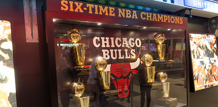 Chicago Bulls championship trophies