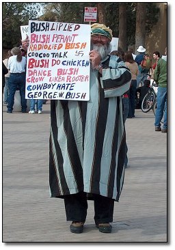 BUSHLIP N BUSH PEANT RADIOLIED BUSH c00coo TALK 5 BUSH DO CHicKEN DANCE BUSH cRoW LIKEA ROoTER cOWBoY HATE GEORGE.W.BUSH