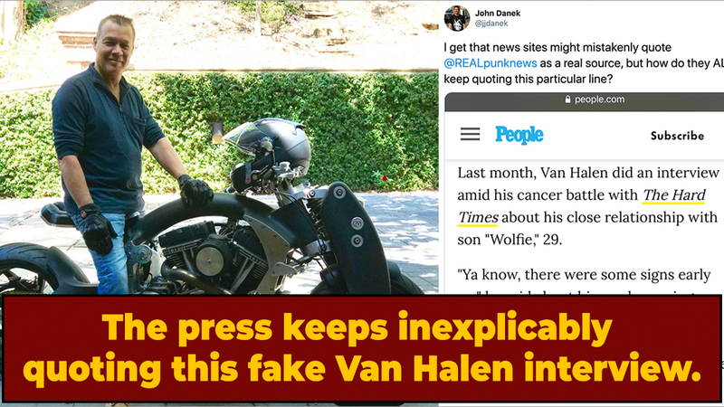Reporters Keep Quoting Fake Van Halen Interview (Whoops)