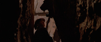 Indy finds a lion's head