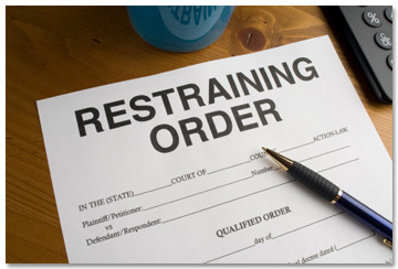 af RESTRAINING ORDER ACTSCINA  co O COURT OTATM THE IN Perieino ORDEE Plainnie QUALIFTEN dant/Reennt dand 