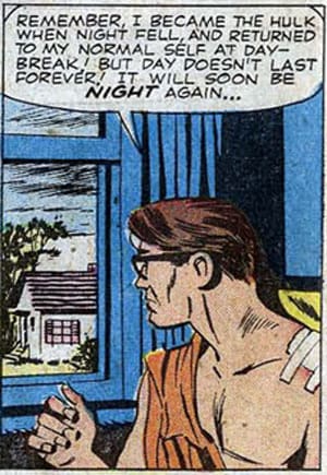 The Hulk's original transformation