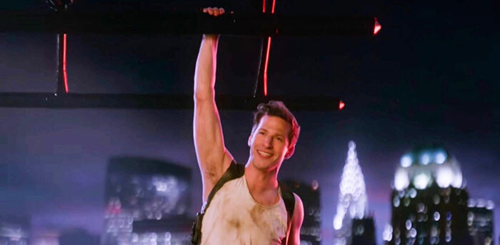 Andy Samberg re-creating Die Hard