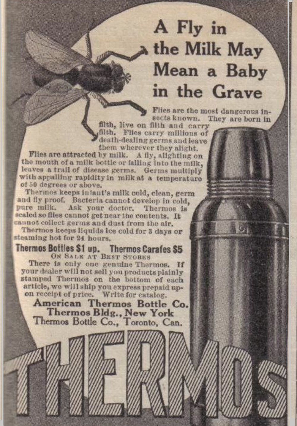 1912 Thermos ad