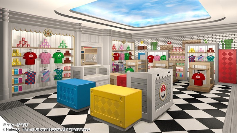 Japan's Super Mario Theme Park Looks Adorable (But Needs More Waluigi) - concept art for Super Nintendo World's Mario Store and Cafe