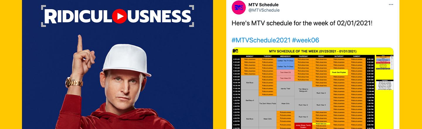 MTV Apparently Only Airs 'Ridiculousness' Now | Cracked.com