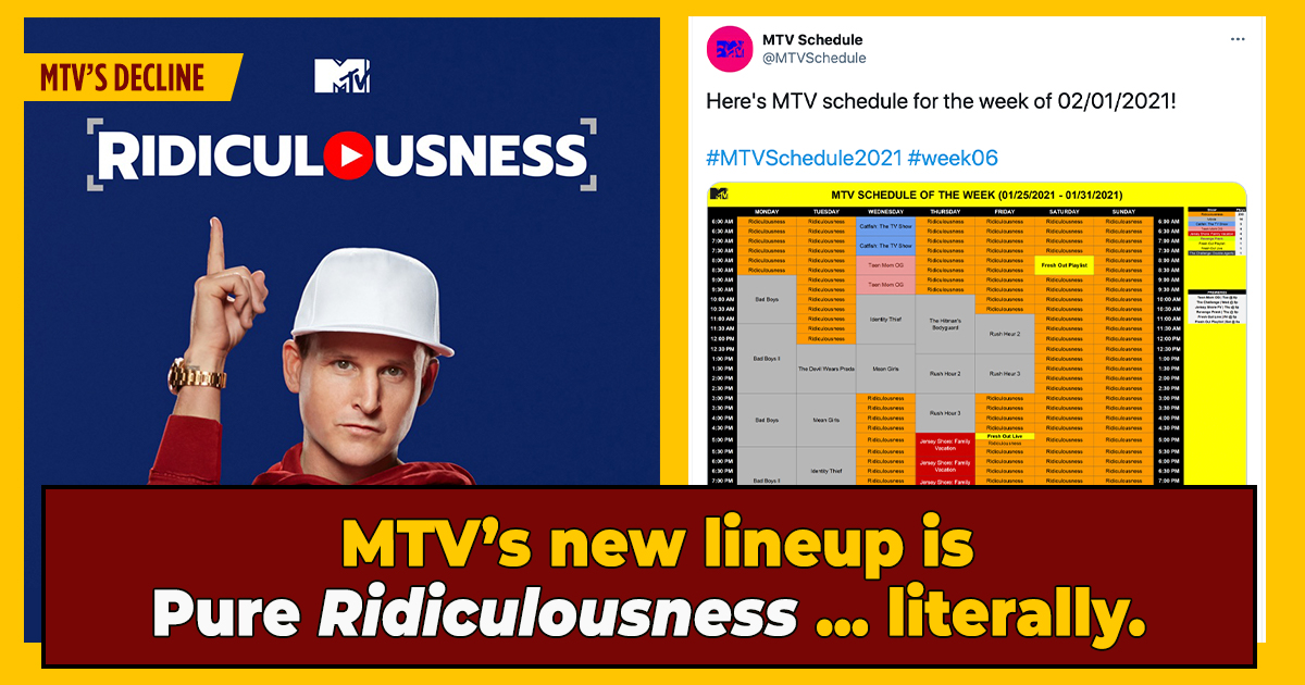 MTV Apparently Only Airs 'Ridiculousness' Now | Cracked.com