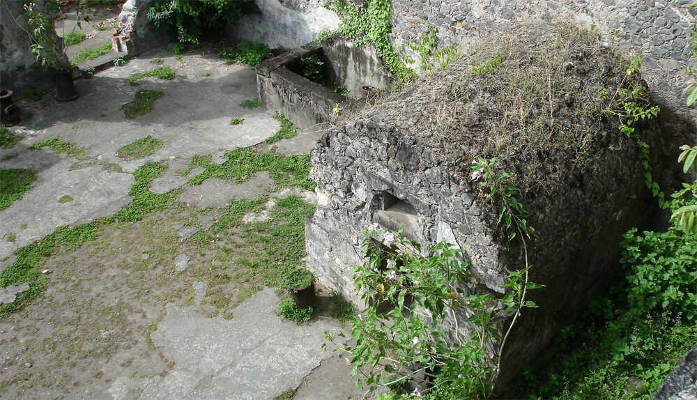 The jail of Louis-Auguste Cyparis, survivor of the eruption of the Mont Pele in Saint-Pierre (Martinique)