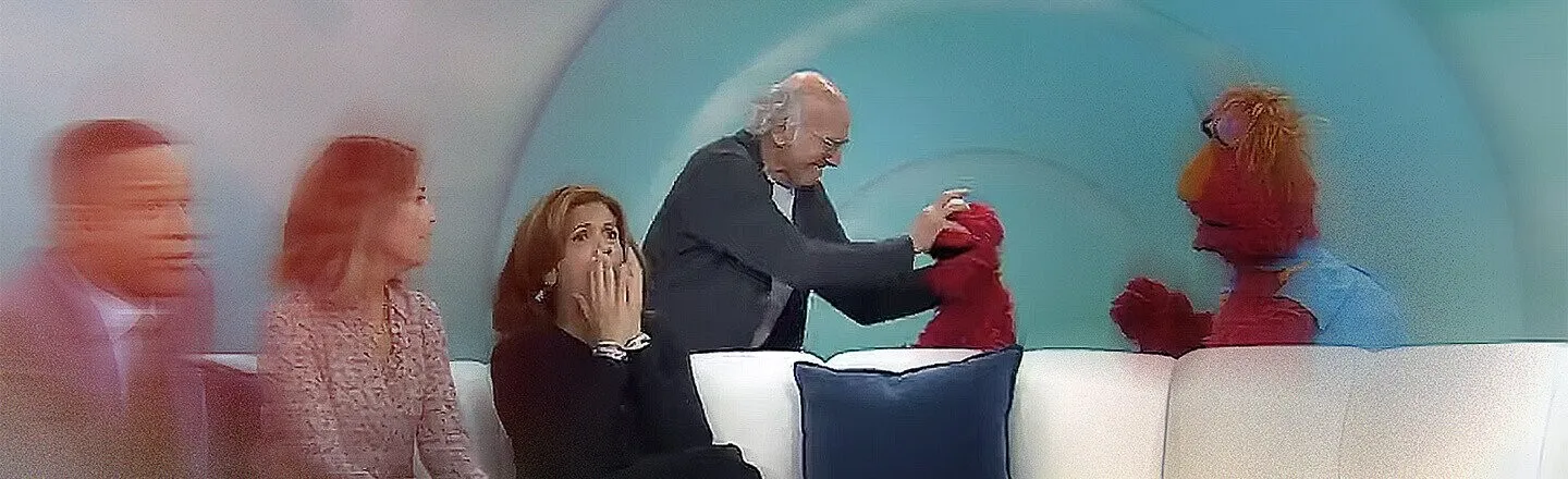 Larry David’s Violent Attack on Elmo Is Cringier Than Any ’Curb’ Episode