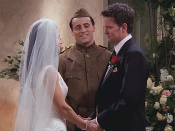 Chandler and Monica's wedding