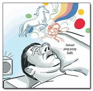 Halvod ping ponng halls 