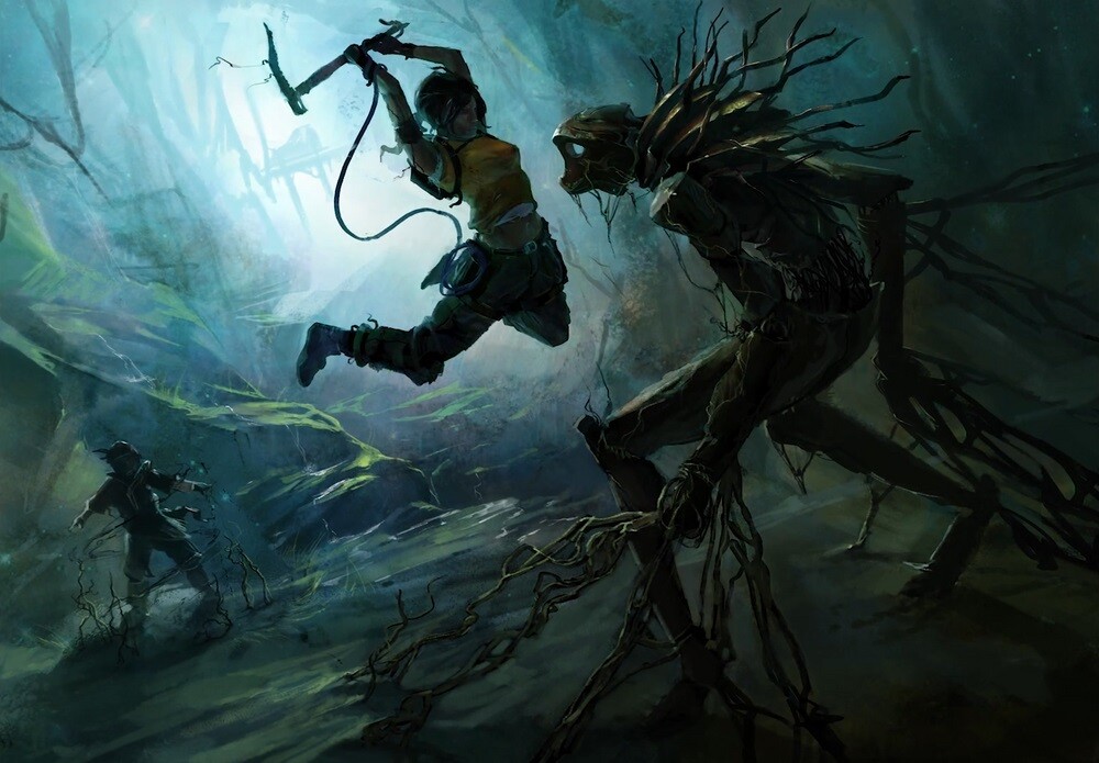 Tomb Raider horror concept art - 'Tomb Raider' Nearly Got A Full-On Survival-Horror Makeover