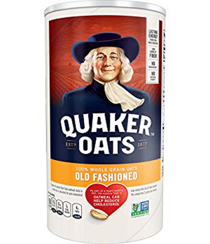 LN EE FER a QUAKER OATS Est9 177 too WHOLE CPAIN OATS OLD FASHIONED 9A 0CAN AIUICE t 