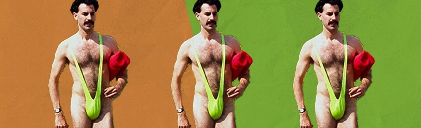 The Real Skinny Behind Borat's Infamous Neon Green Mankini 
