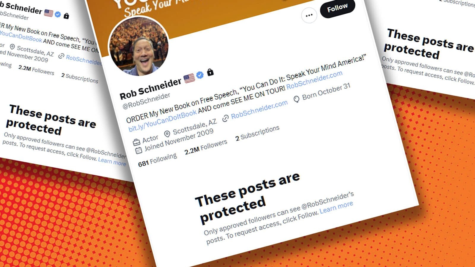 Rob Schneider’s Fans Freak Out After His Twitter Account Disappears ...
