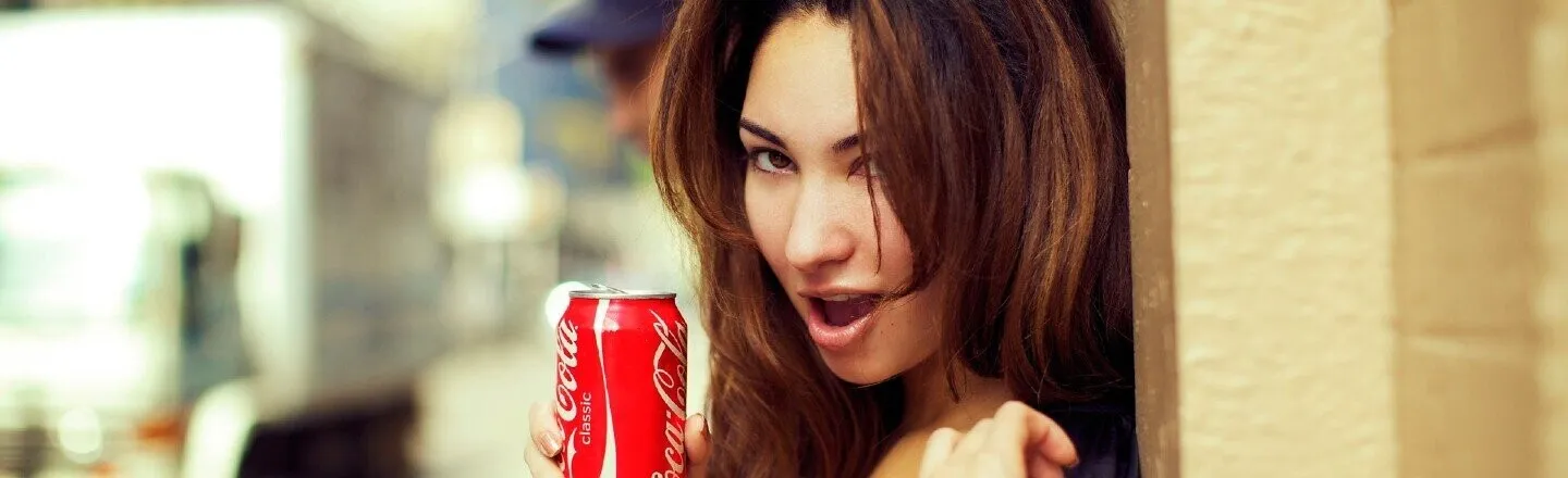 Jackie Martinez with a Coke