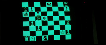 chessboard on screen