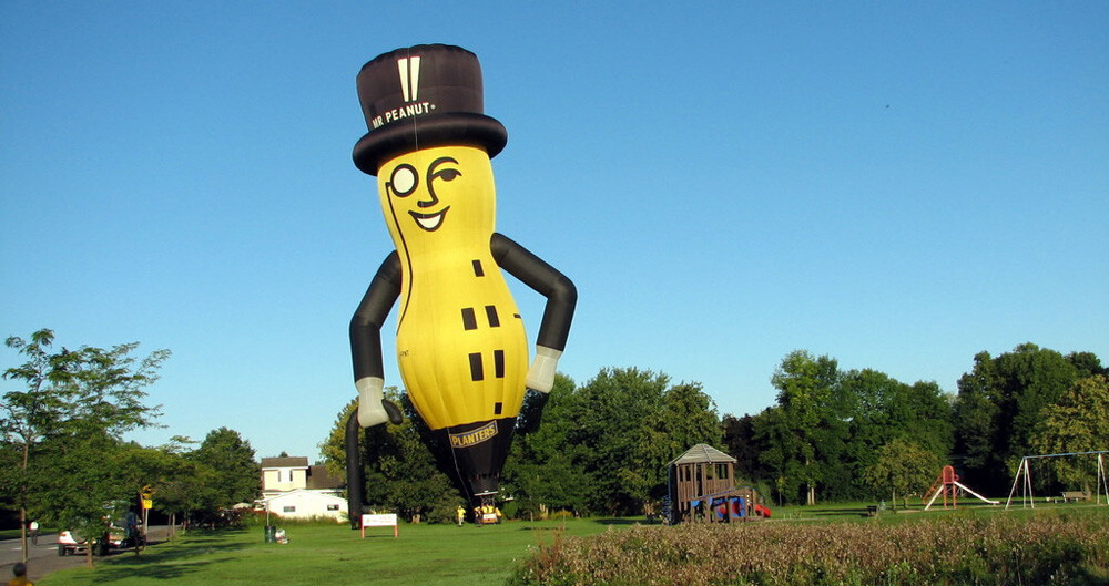 Mr Peanut hot air balloon.