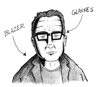 GLASSES BLAZER 
