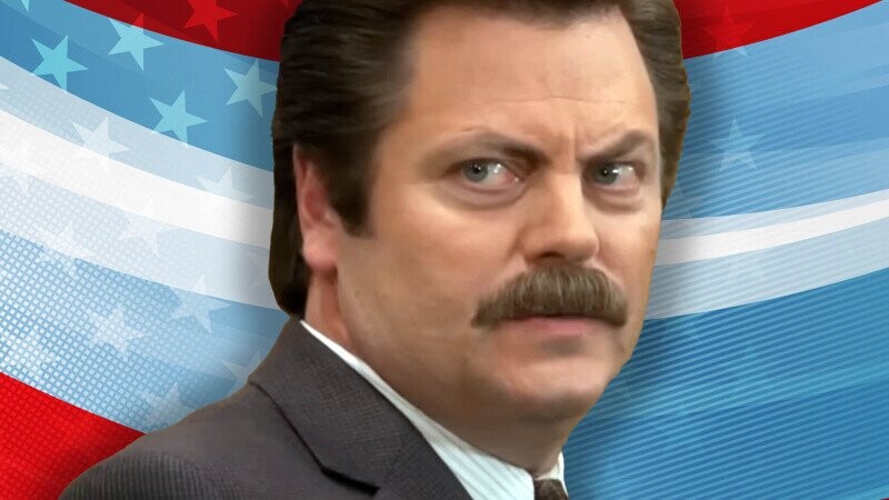 Ron Swanson Wouldn’t Have Voted for ‘Absolute Idiot’, Says Nick Offerman