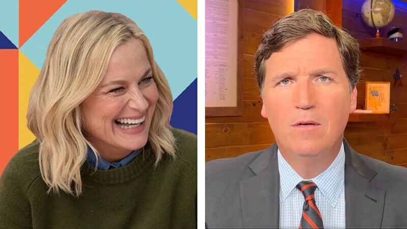 Amy Poehler Fans Declare “Woke Wins!” After ‘Good Hang’ Passes Tucker Carlson on the Podcasting Charts