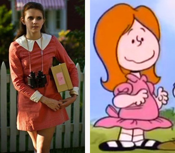 Moonrise kingdom and peanuts comparison