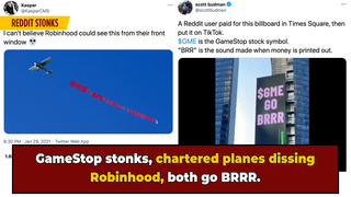 Reddit Stonks: Netizens Troll Securities Industry With Brutal Billboards, Airplane Banners