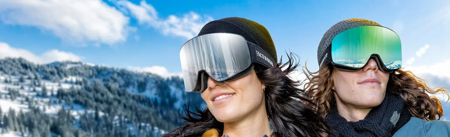 These Mirrored Ski Goggles Have Built-in Headphones and Voice Control