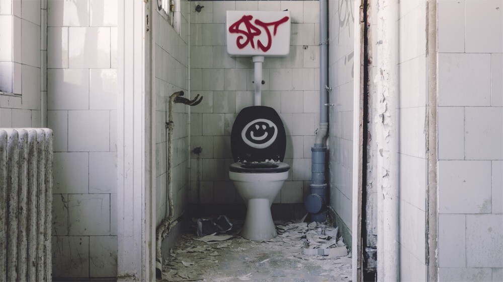 scary toilet