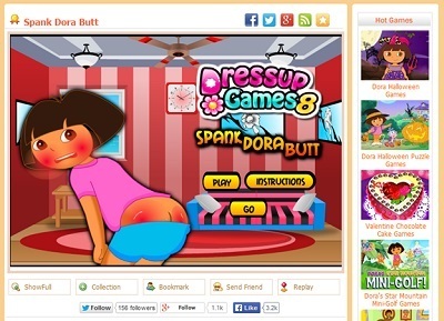 Spank Dora f 8 Butt Hot Gamtas oreSSUP Games Dora oaneen Games SPANK DORA B...
